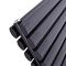 Revive - Black Horizontal Double-Panel Designer Radiator - 23.25" x 63"