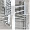 Kent - Chrome Hydronic Curved Towel Warmer - 31 1/2” x 23 5/8”