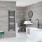Kent - Anthracite Hydronic Flat Towel Warmer - 47 1/4” x 15 3/4”
