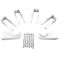 Regent - White Vertical 2-Column Traditional Cast-Iron Style Radiator - 59" x 15"