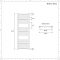 Kent - Matt Black Hydronic Flat Towel Warmer - 47 1/4” x 23 5/8”
