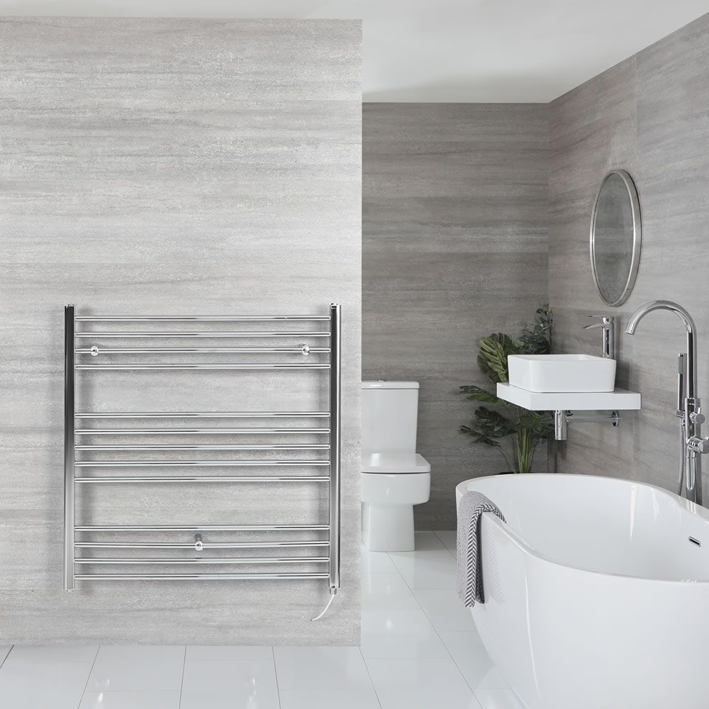 Kent Electric - Chrome Flat Plug-In Towel Warmer - 39” x 39”