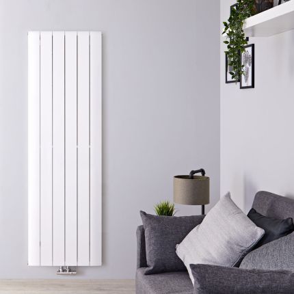 Aurora - White Aluminum Vertical Designer Radiator - 70.75" x 22.25"