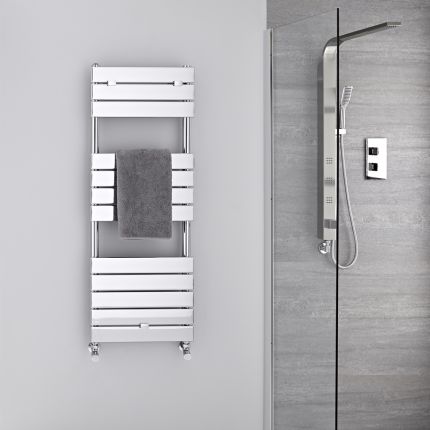 Lustro - Hydronic Chrome Heated Towel Warmer - 47.75" x 17.75"