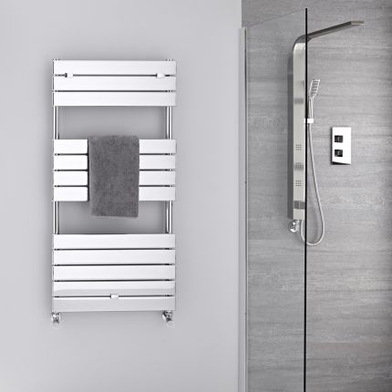 Lustro - Hydronic Chrome Heated Towel Warmer - 47.75" x 23.5"