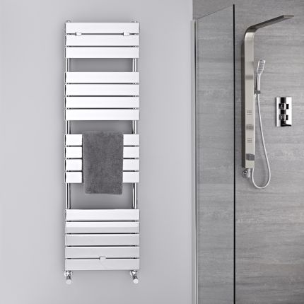 Lustro - Hydronic Chrome Heated Towel Warmer - 59.5" x 17.75"