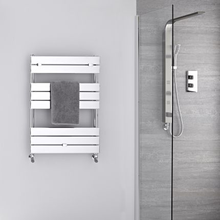 Lustro - Hydronic Chrome Heated Towel Warmer - 33" x 23.5"