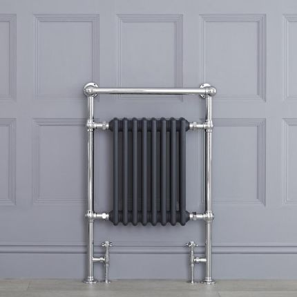 Marquis - Anthracite Traditional Heated Towel Warmer - 36.75" x 24.5"