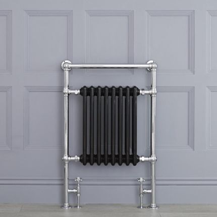 Marquis - Black Traditional Heated Towel Warmer - 36.75" x 24.5"