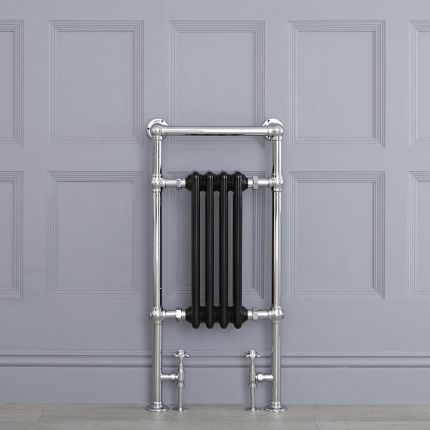 Marquis - Black Traditional Heated Towel Warmer - 36.75" x 17.75"