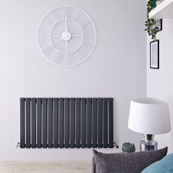 Delta - Anthracite Horizontal Single Slim-Panel Designer Radiator - 25" x 46.75"