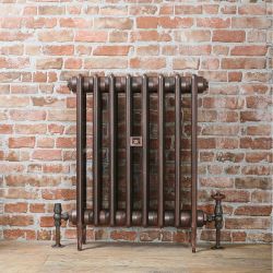 Victoria - Classic Cast Iron Radiator - 25.98" Tall - Antique Copper - Multiple Sizes Available