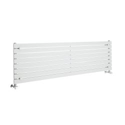 Sloane - White Horizontal Single Flat-Panel Designer Radiator - 18.5" x 63"
