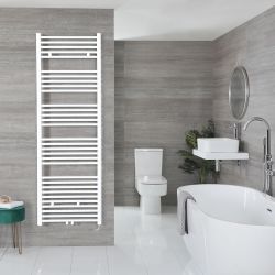 Neva Electric - White Flat Plug-In Towel Warmer - 70 1/4” x 23 5/8”