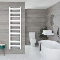 Ive Electric - White Curved Plug-In Towel Warmer - 71” x 20”