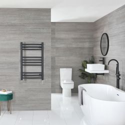 Artle Electric - Anthracite Flat Plug-In Towel Warmer - 31” x 20”