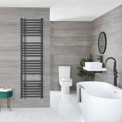 Artle Electric - Anthracite Flat Plug-In Towel Warmer - 71” x 20”