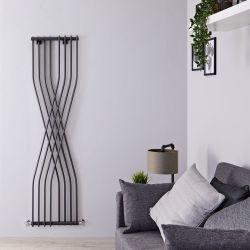 Xcite - Anthracite Vertical Designer Radiator - 70" x 17.75"