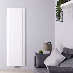 Aurora - White Aluminum Vertical Designer Radiator - 63" x 22.25"