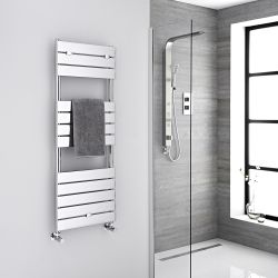 Lustro - Hydronic Chrome Heated Towel Warmer - 47.75" x 17.75"