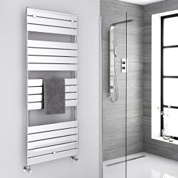 Lustro - Hydronic Chrome Heated Towel Warmer - 59.5" x 23.5"