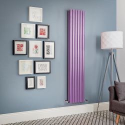 Revive - Purple Vertical Double-Panel Designer Radiator - All Sizes