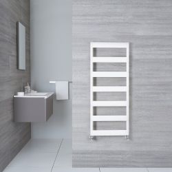 Gradus - White Hydronic Towel Warmer - 46.75" x 19.75"
