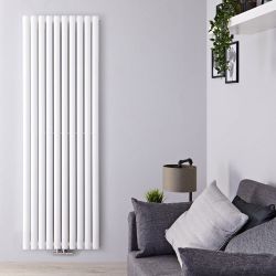 Revive Caldae - White Vertical Double-Panel Designer Radiator - 70" x 23.25"
