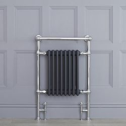 Marquis - Anthracite Traditional Heated Towel Warmer - 36.75" x 24.5"