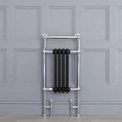 Marquis - Black Traditional Heated Towel Warmer - 36.75" x 17.75"