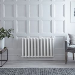 Regent Electric - White Horizontal 2-Column Traditional Cast-Iron Style Plug-In Radiator - 23.5" x 40"