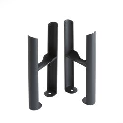 Anthracite Floor Mounting Kit for 3-Column Traditional Radiators