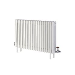 White Floor Mounting Kit for Four-Column Traditional Radiators