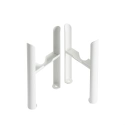 White Floor Mounting Kit for Four-Column Traditional Radiators