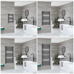 Artle Electric - Anthracite Flat Plug-In Towel Warmer - Choice of Size
