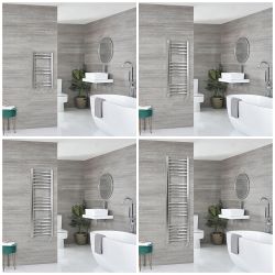 Kent Electric - Chrome Flat Plug-In Towel Warmer - Choice of Size