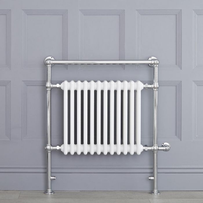 Marquis Electric - White Traditional Heated Towel Warmer - 36.75" x 31.25"