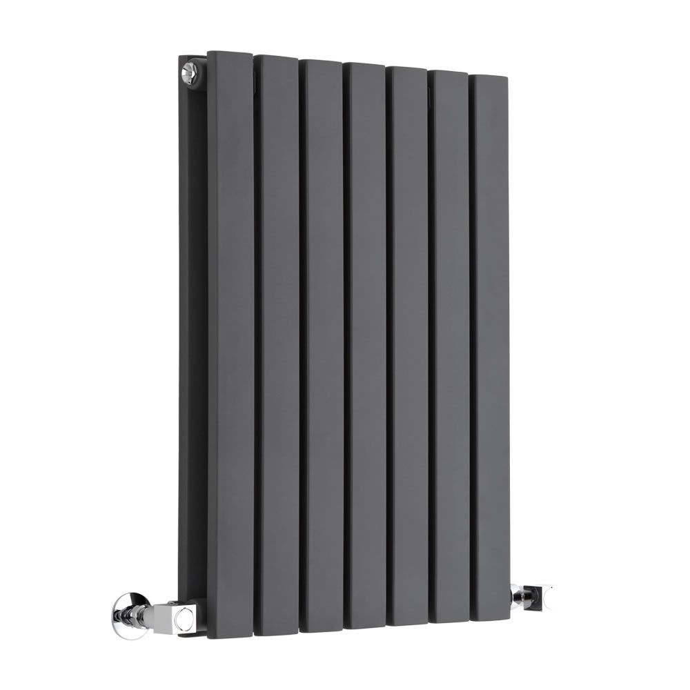 Sloane - Anthracite Horizontal Double Flat-Panel Designer Radiator - 25" x 16.5"