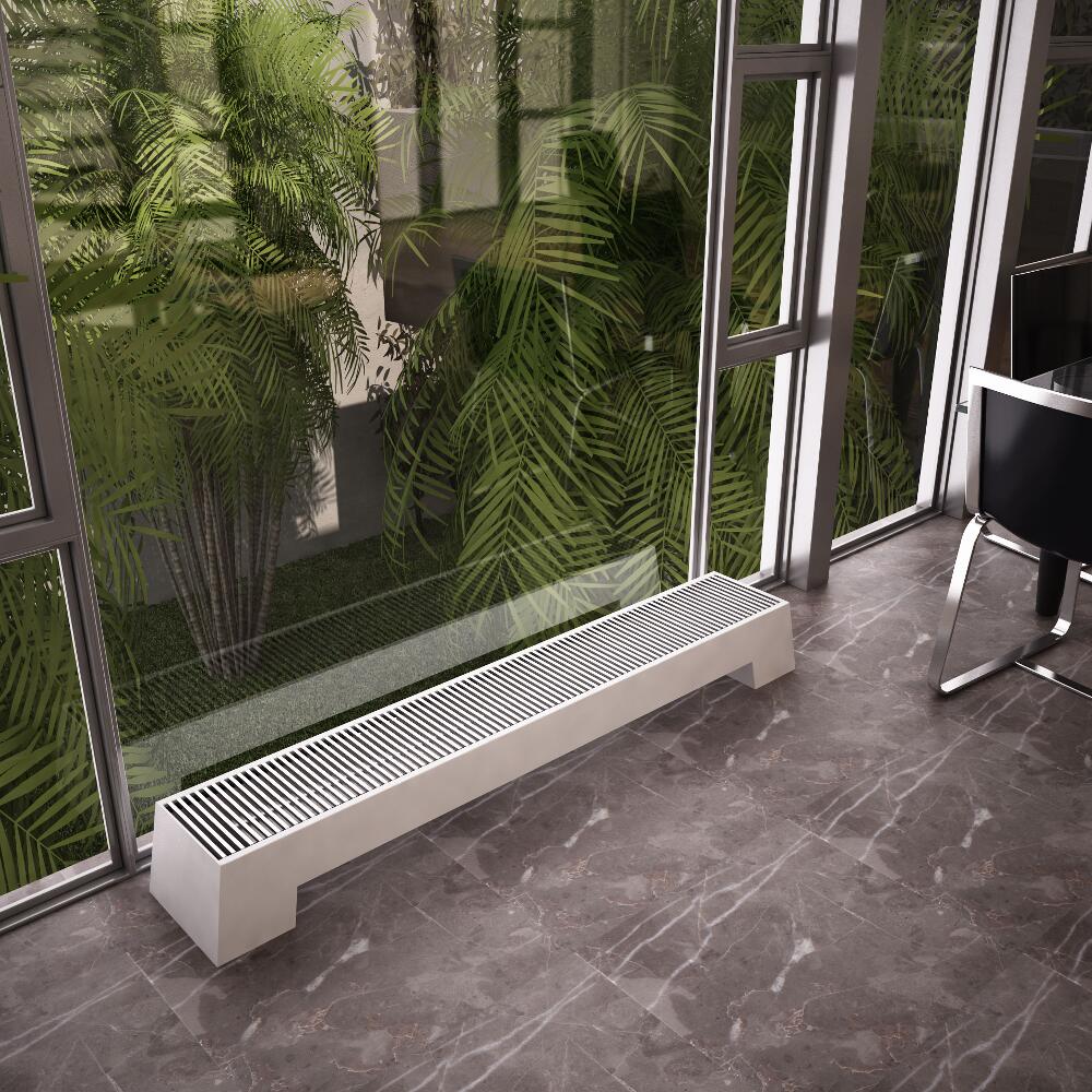 Adva - White Double Panel Low Level Convector Radiator - 8" x 71"
