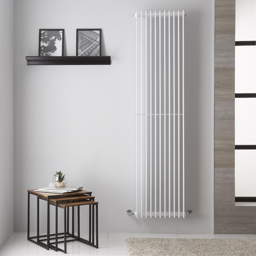 Roma - White Vertical Designer Radiator - 70.75" x 17.5"