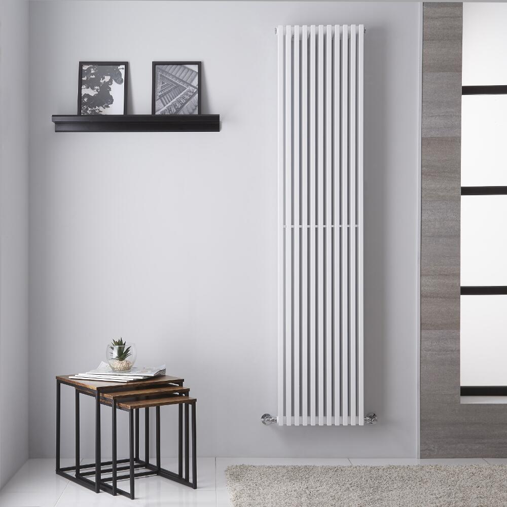 Neive - White Vertical Designer Radiator - 71" x 15.5"