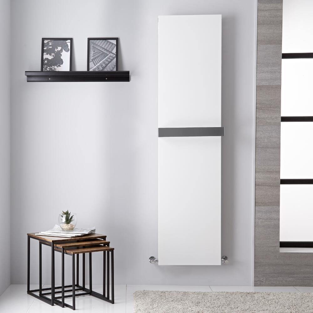 Trevi - Mineral White Vertical Designer Radiator - 70.75" x 17.75"