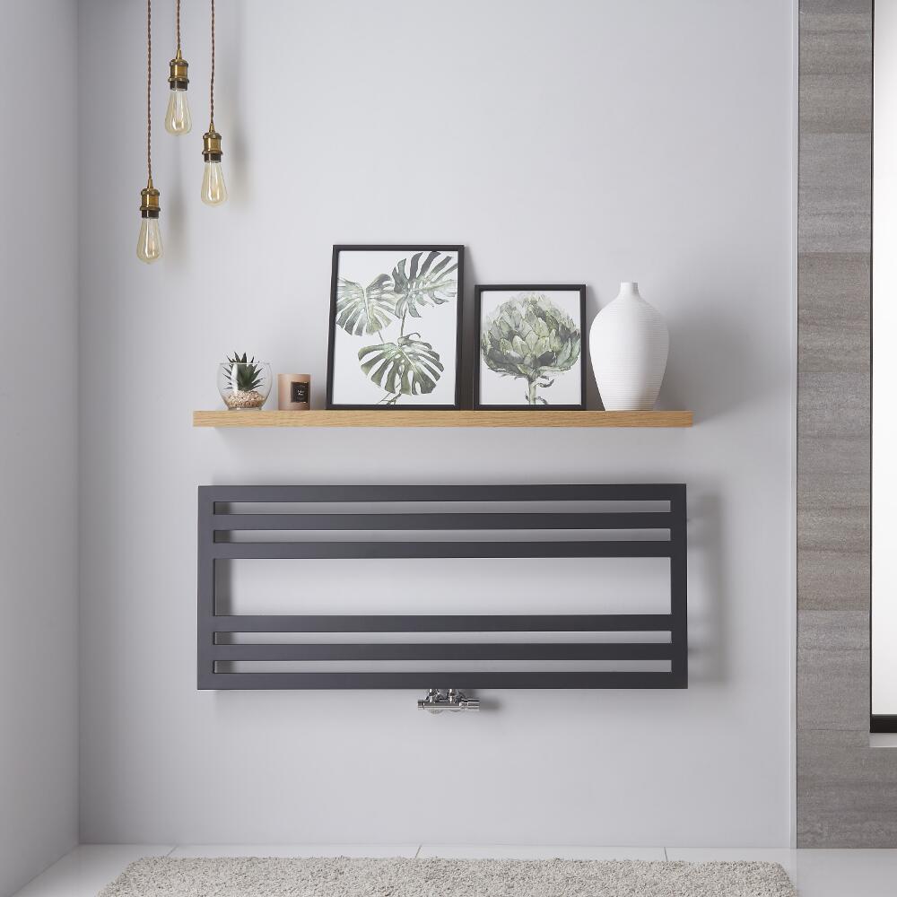 Firenze - Anthracite Hydronic Designer Towel Warmer - 19.75" x 47.25"