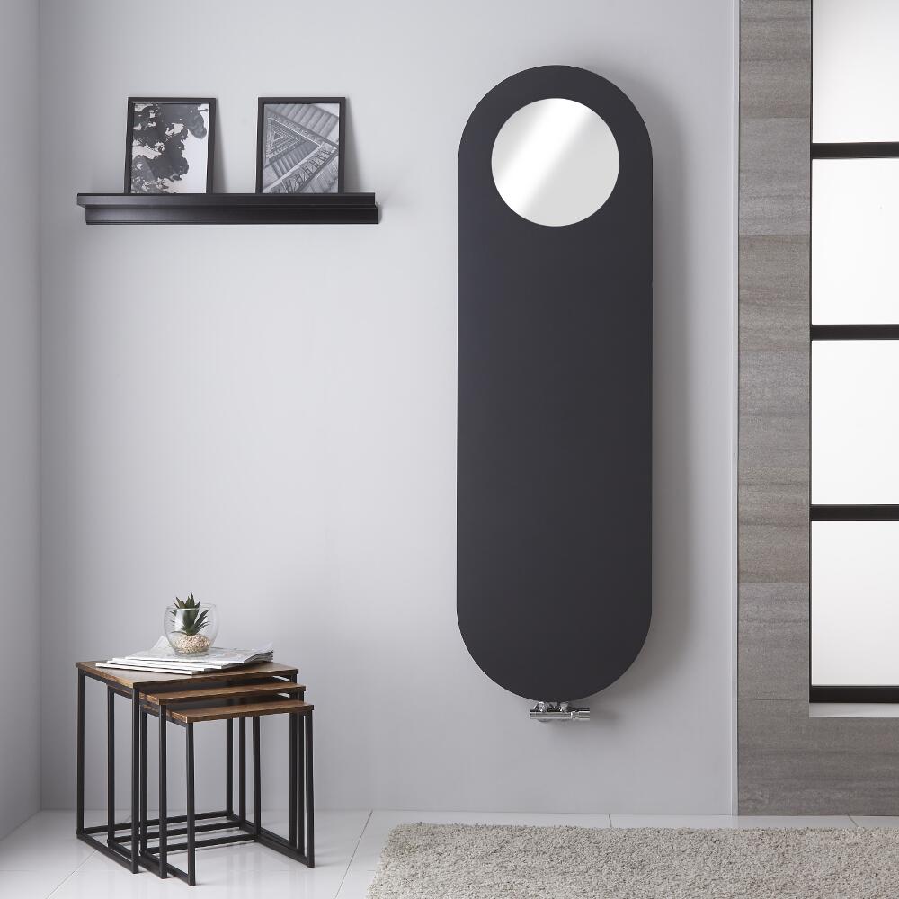 Atrani - Anthracite Vertical Designer Radiator - 62.75" x 19.25"