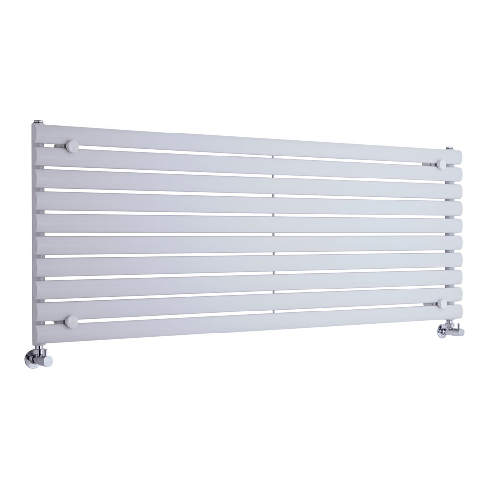 Revive - White Horizontal Single-Panel Designer Radiator - 23.25" x 63"