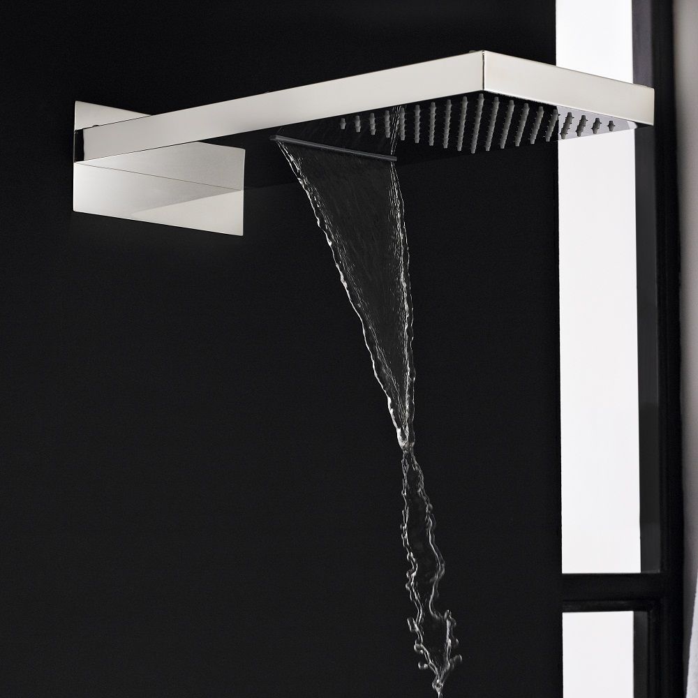 Rectangular Shower Head with Waterfall