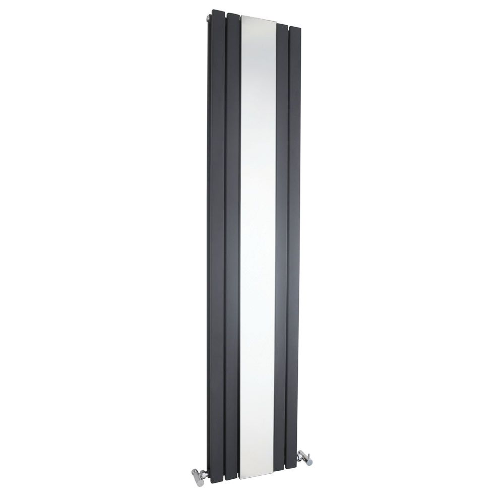 Sloane - Anthracite Vertical Double-Panel Designer Radiator - 70.75" x 15"