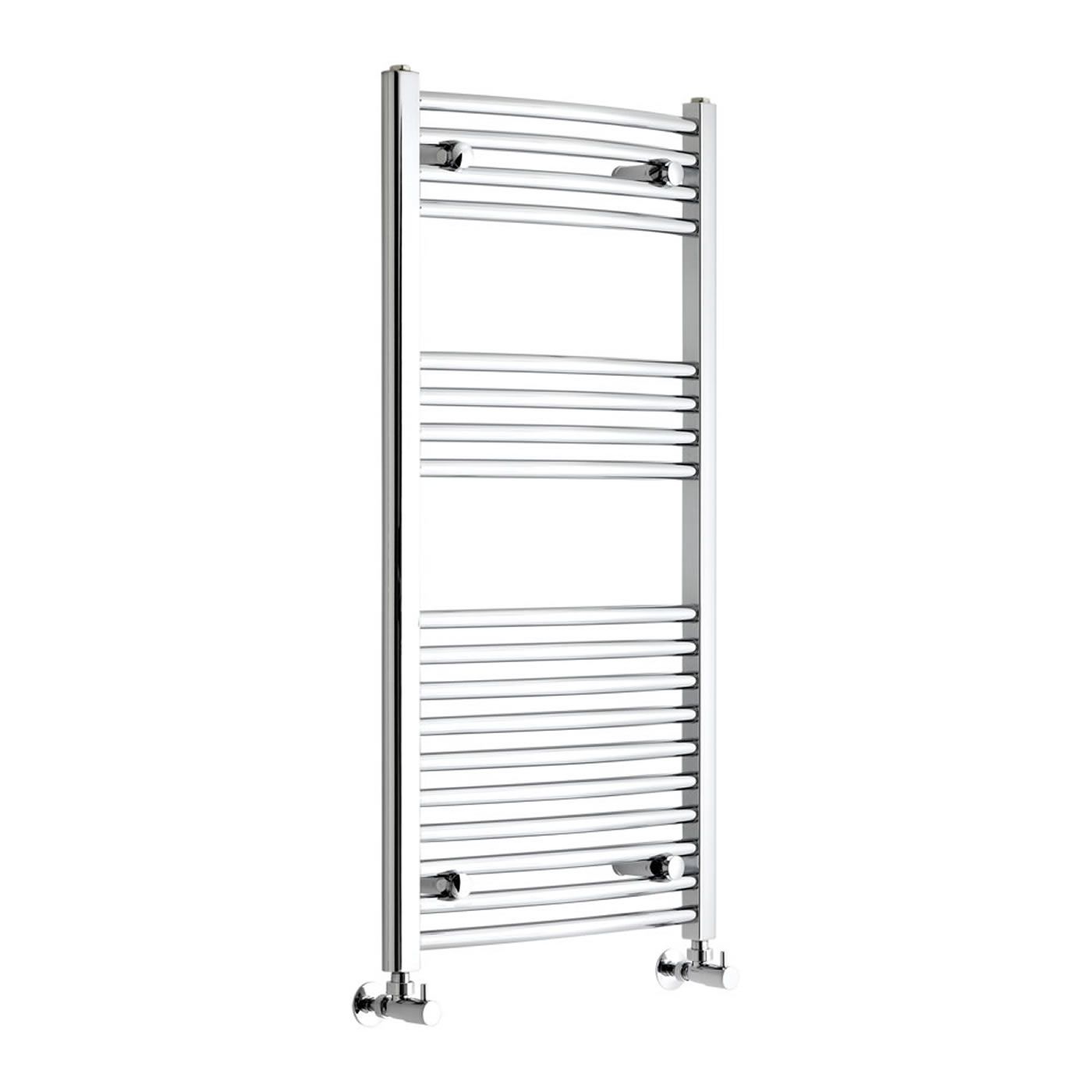 Etna - Hydronic Chrome Heated Towel Warmer - 39.25" x 19.75"