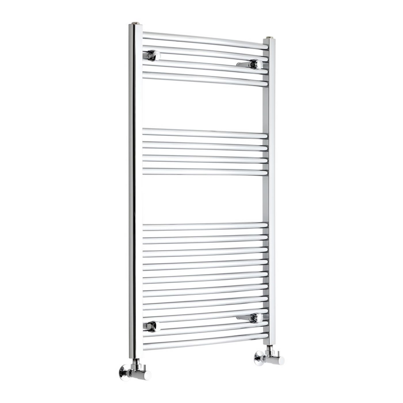 Etna - Hydronic Chrome Heated Towel Warmer - 39.25" x 23.5"