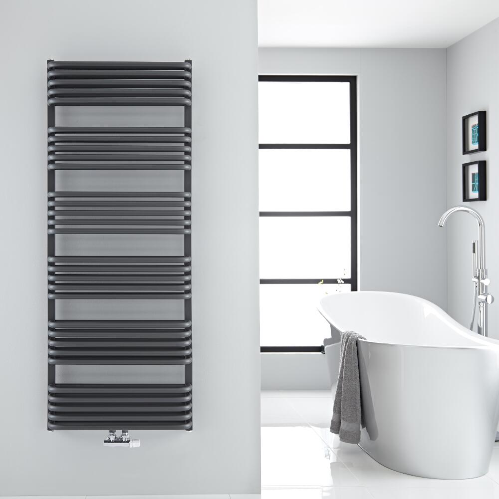 Arch - Anthracite Hydronic Heated Towel Warmer - 60.25" x 23.5"